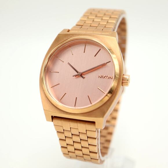 Nixon Time Teller Rose Gold Tone Stainless Steel Watch 38mm with New Battery - Picture 1 of 12